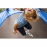 Батут с защитной сеткой DFC JUMP4FUN 6 ft синий с лестницей